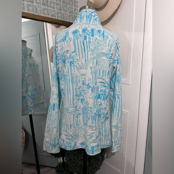 Lilly Pulitzer Captain La Via Loca Printed Pullover Popover Size Large - Picture 3 of 8